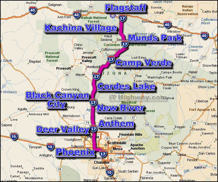 I-17 Road and Traffic Conditions