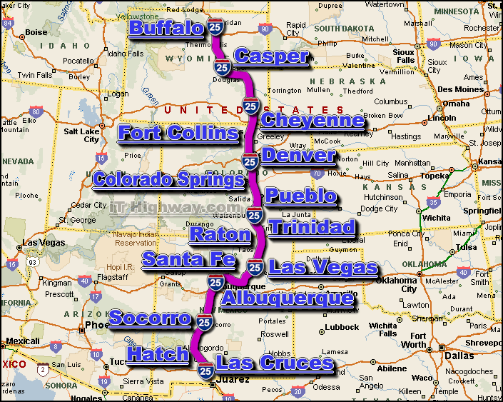 I 25 Road Maps Traffic News