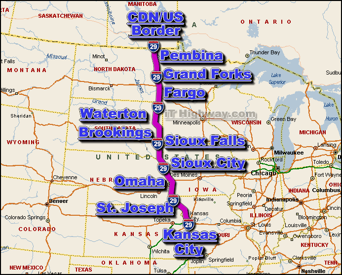 i-29 road and traffic conditions