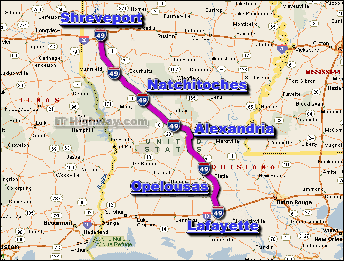 i-49 road and traffic conditions