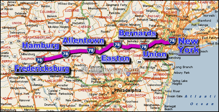 i-78 road and traffic conditions