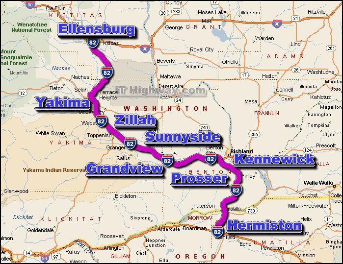 i-82 road and traffic conditions