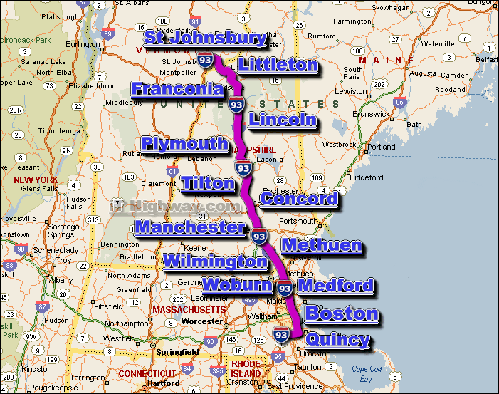 i-93 road and traffic conditions